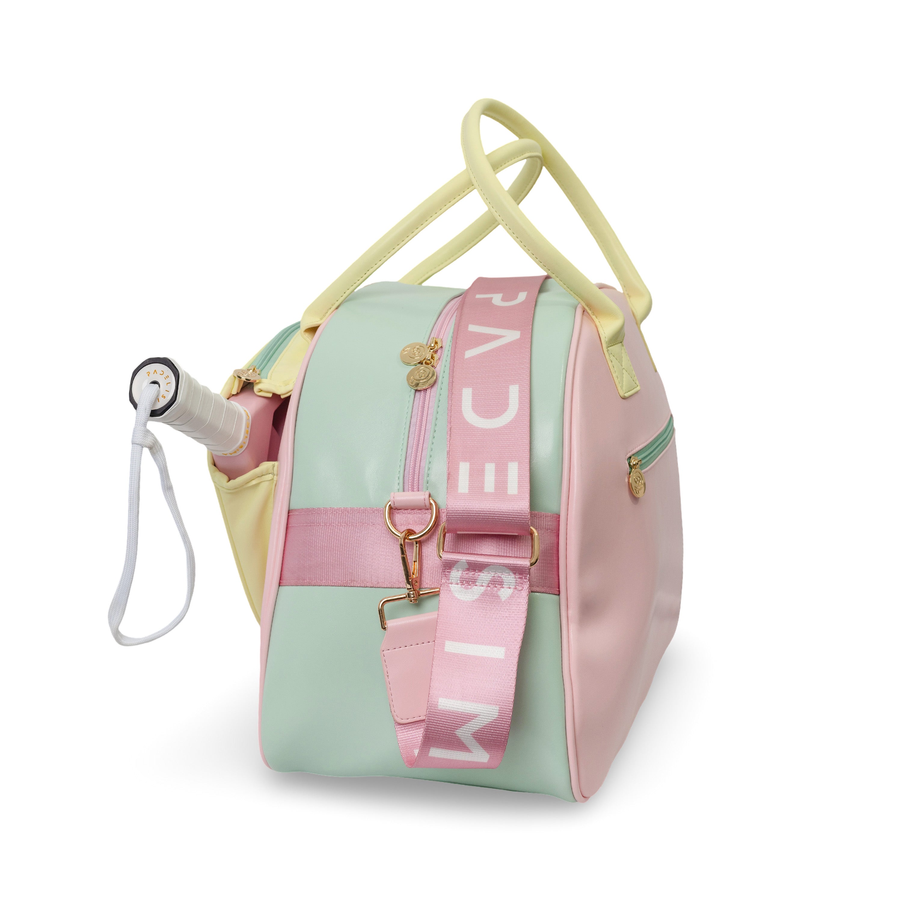 Paletero pastel, rosa amarillo y verde