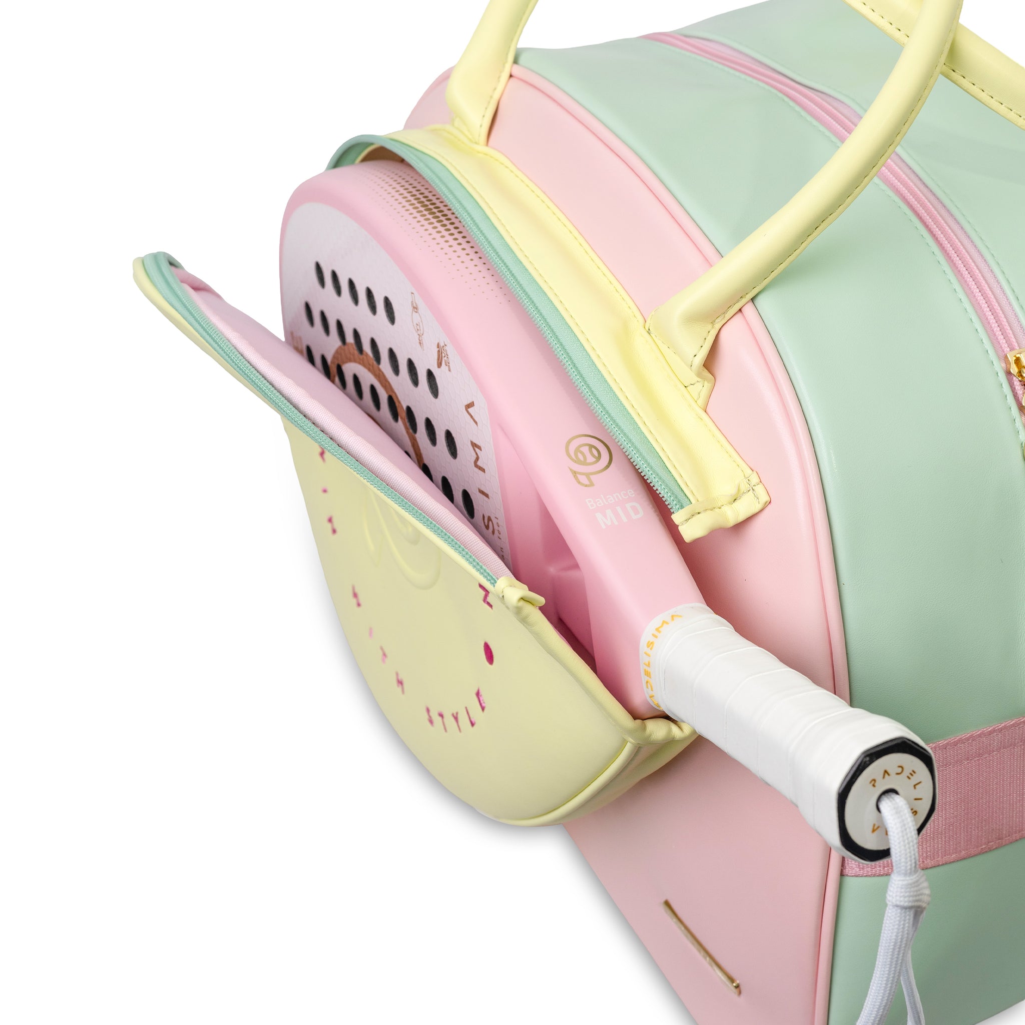 Paletero pastel, rosa amarillo y verde