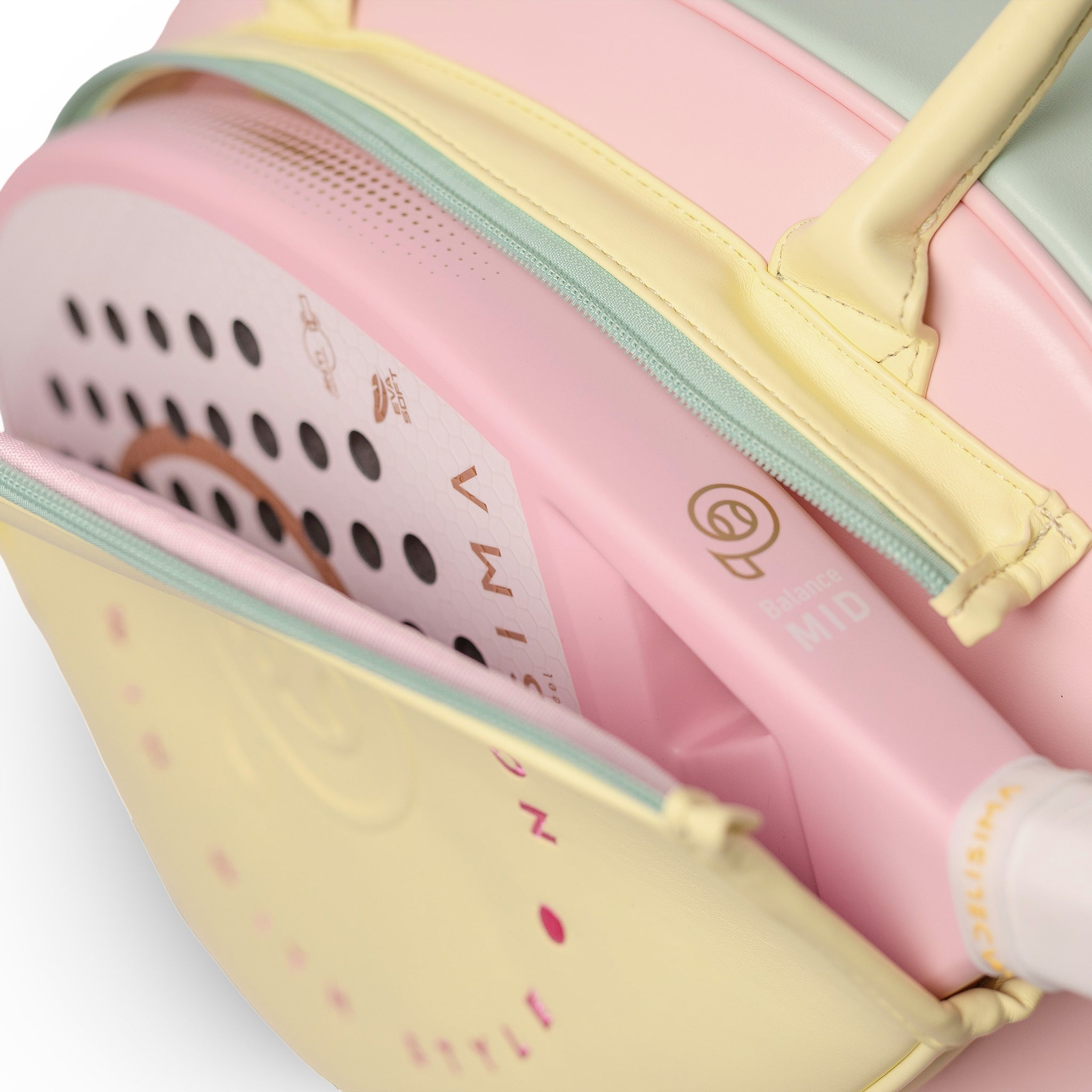 Paletero pastel, rosa amarillo y verde