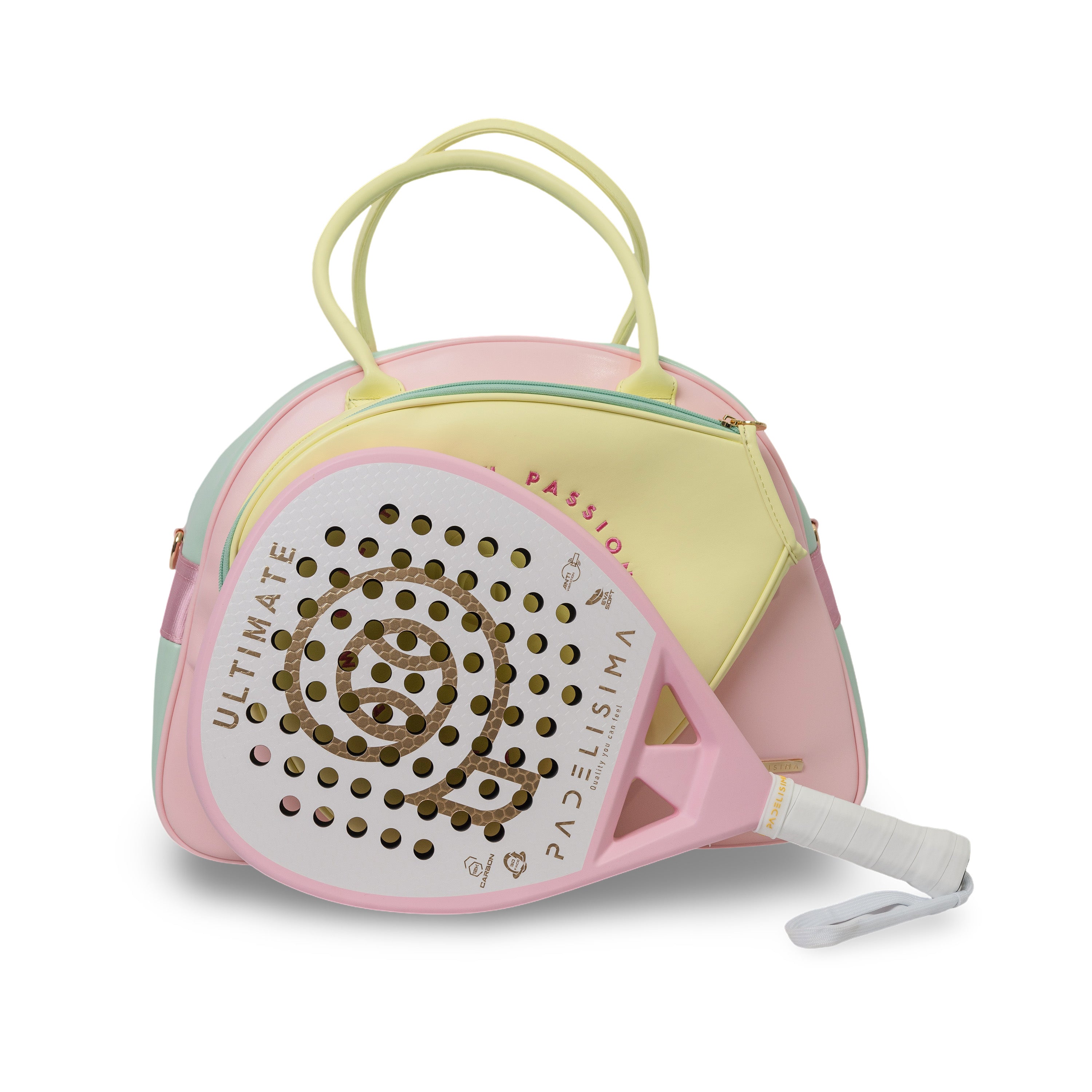 Paletero pastel, rosa amarillo y verde