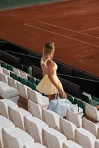 Vestido de pádel para mujer en amarillo PADELISIMA, tejido de lycra y nylon