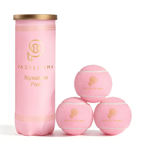 Pack 3 botes pelotas de pádel rosa Signature Pink Padelisima