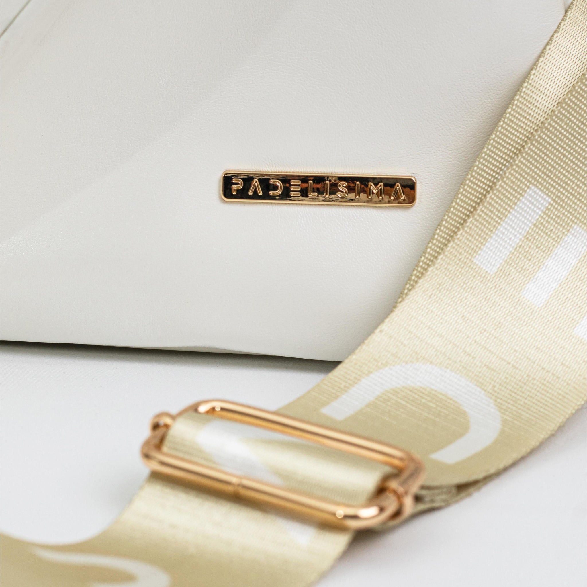 bolso de padel de mujer dorado