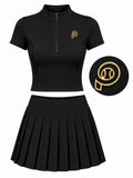 Conjunto de pádel de mujer negro PADELISIMA