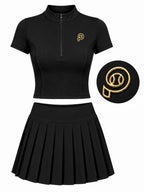 Conjunto de pádel de mujer negro PADELISIMA