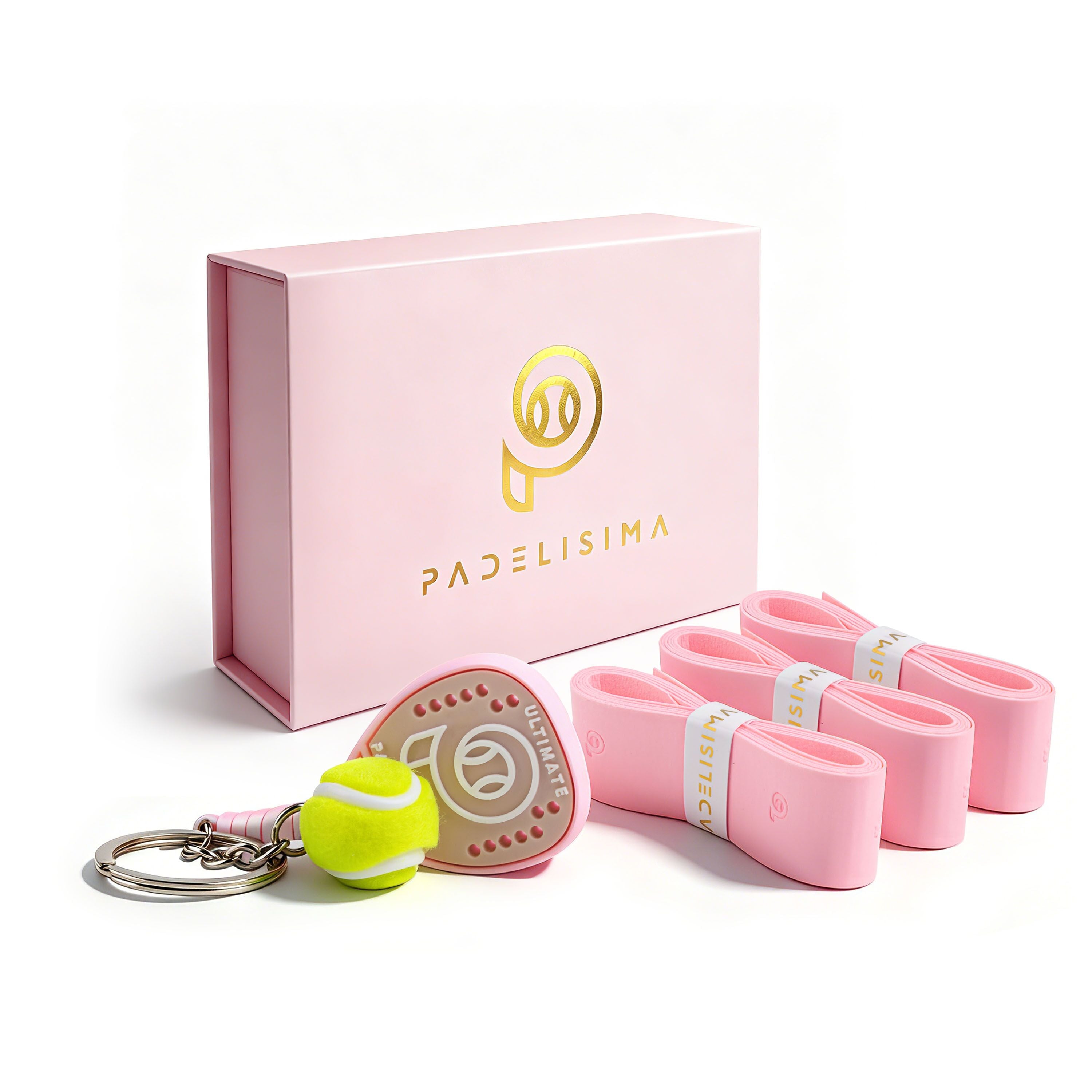 Llavero exclusivo PADELÍSIMA incluido en el pack Elite Pink